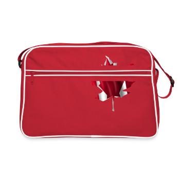 Feuille d'érable Canada - Sac Retro - rouge/blanc - Devant