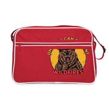 Prevent Wildfires Bear Shirt - Retro Bag - red/white - Front