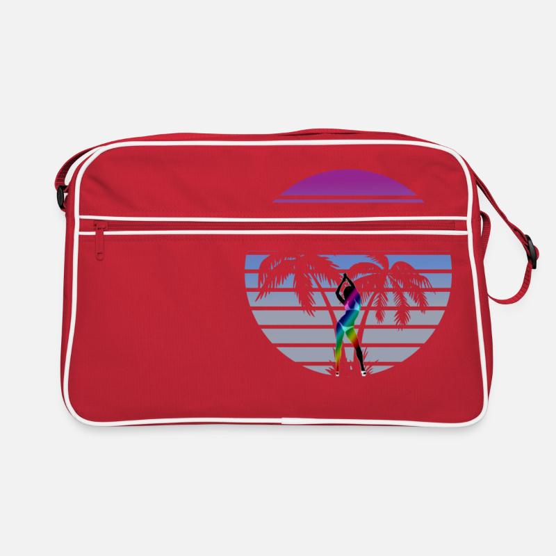 synth wave babe des années 80 style miami palms Sac Retro