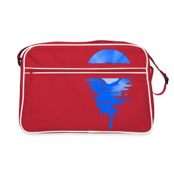 Música Cool Vinyl Record Retro Blue - Sac Retro - rouge/blanc - Devant