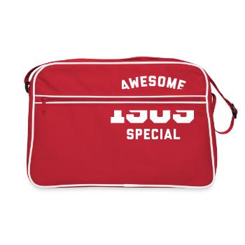 Drôle d’anniversaire Génial Spécial 1909 - Sac Retro - rouge/blanc - Devant