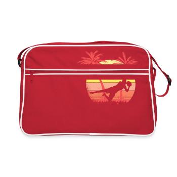 Fútbol Girlie Girl Saving Sunset Sunset de los 80 - Sac Retro - rouge/blanc - Devant