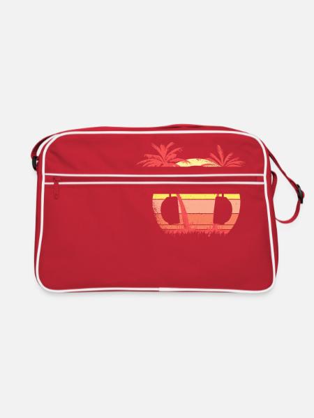 Auriculares Sunset de verano Palma de los 80 - Sac Retro - rouge/blanc - Devant