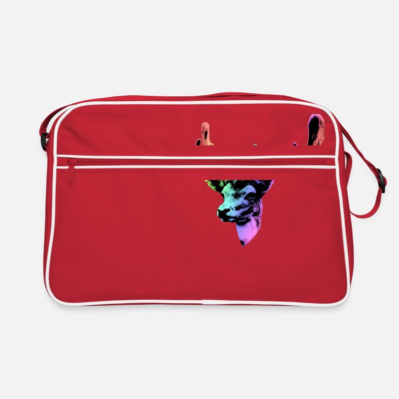 Deer Neon DJ Cool and Funny Retro Bag