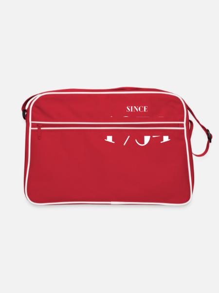 Funny Birthday Since 1934 - Retro Bag - red/white - Front