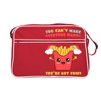 No puedes hacer felices a todos. No eres papas - Sac Retro - rouge/blanc - Devant