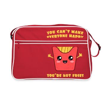 No puedes hacer felices a todos. No eres papas - Sac Retro - rouge/blanc - Devant