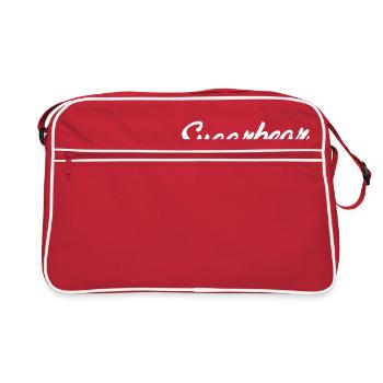 Lustiger Zuckerbär seit 1903 - Retro Tasche - Rot/Weiß - Vorne
