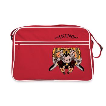 Viking guerrier - Sac Retro - rouge/blanc - Devant