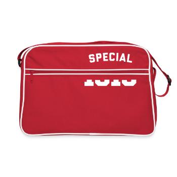 Lustiges Geburtstags-Special 1919 - Retro Tasche - Rot/Weiß - Vorne