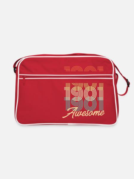 Drôle d’anniversaire génial 1901 - Sac Retro - rouge/blanc - Devant