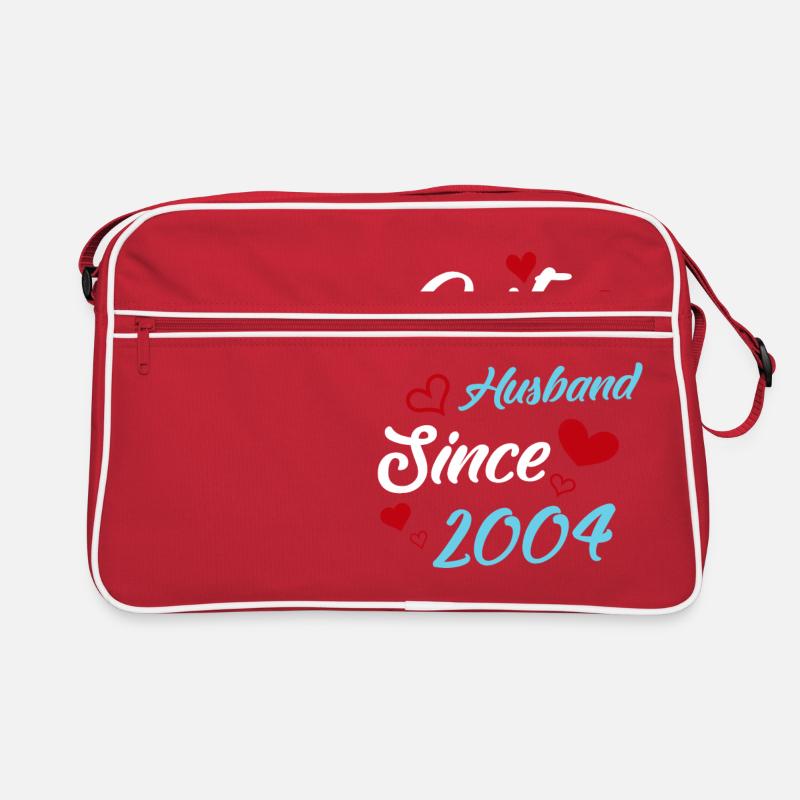 Bester Ehemann seit 2004 Hochzeit Retro Tasche