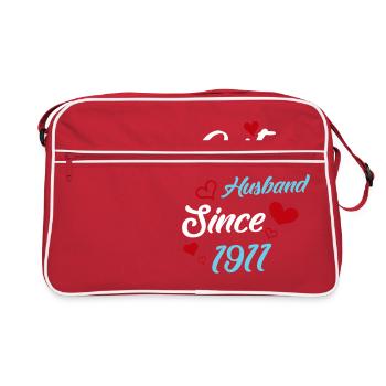 Best Husband Since 1911 Wedding - Retro Bag - red/white - Front