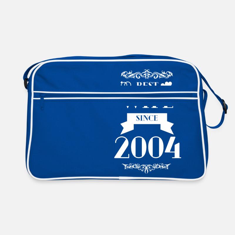 Beste Ehefrau seit 2004 Hochzeitstag Retro Tasche