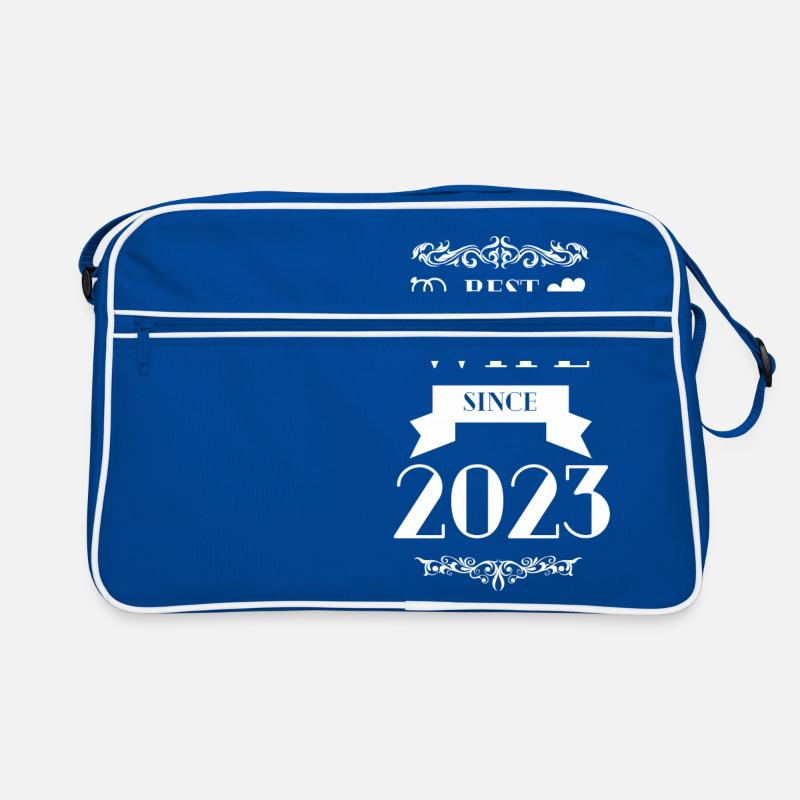 Beste Ehefrau seit Hochzeitstag 2023 Retro Tasche