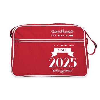 Best Wife Since 2025 Wedding Anniversary - Retro Bag - red/white - Front