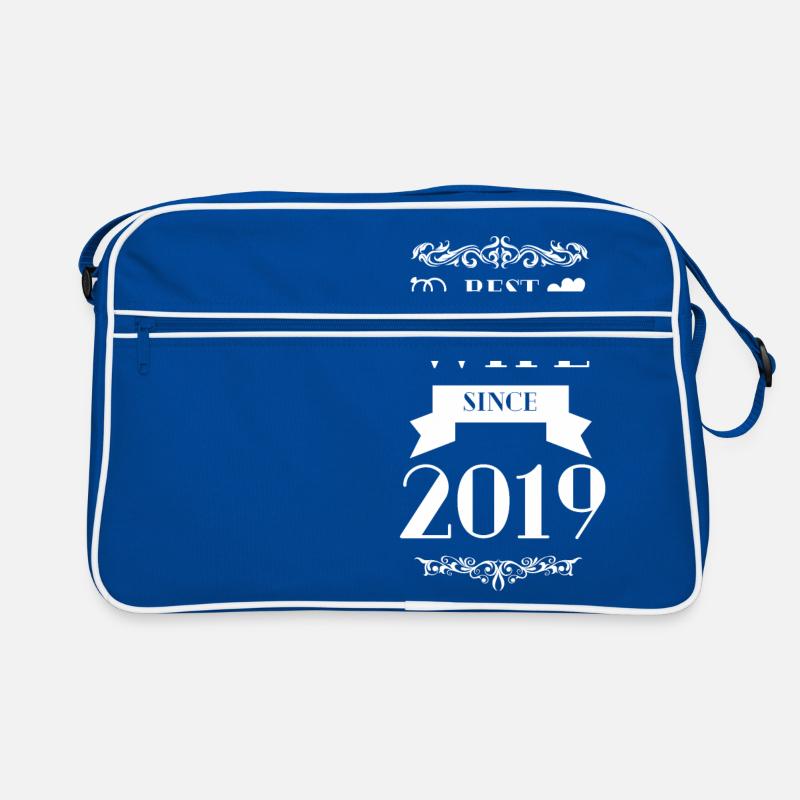 Beste Ehefrau seit Hochzeitstag 2019 Retro Tasche
