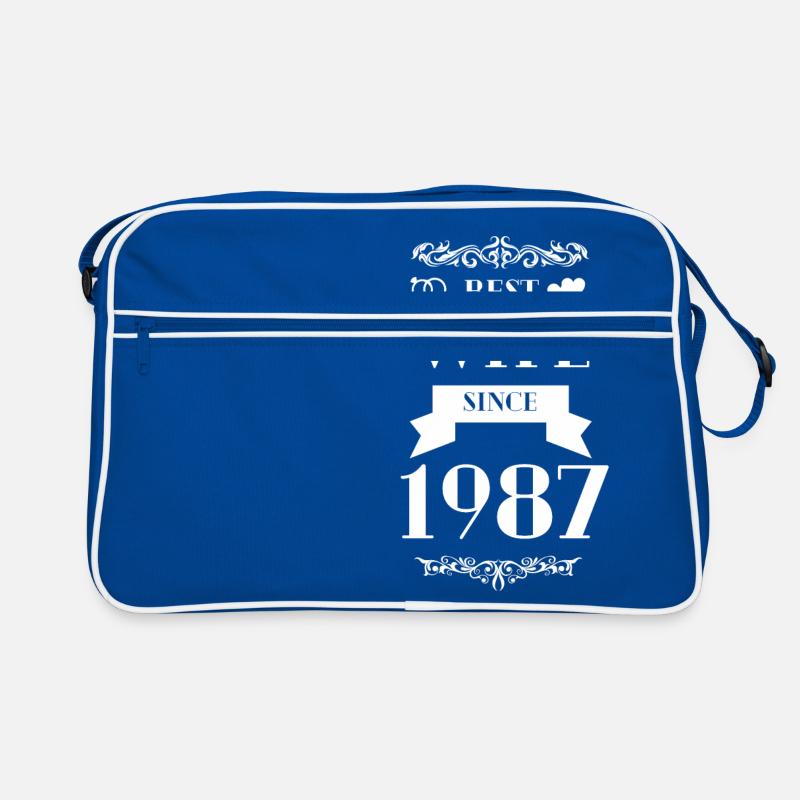 Beste Ehefrau seit 1987 Hochzeitstag Retro Tasche