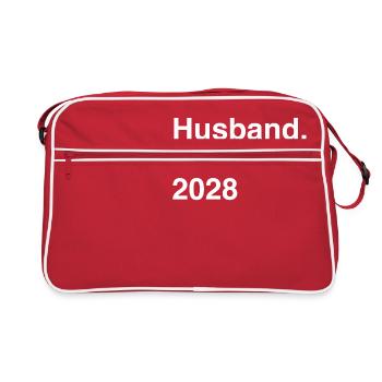 Anniversaire mari depuis 2028 mariage - Sac Retro - rouge/blanc - Devant