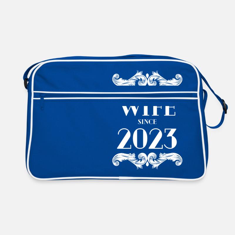 Beste Ehefrau seit 2023 Hochzeit Retro Tasche