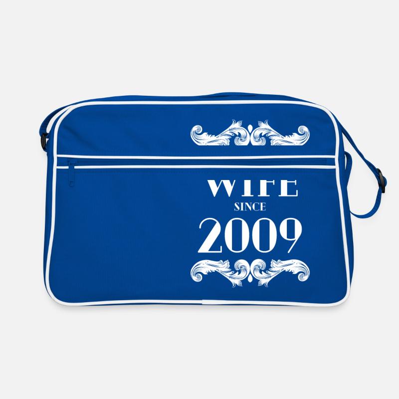 Beste Ehefrau seit 2009 Hochzeit Retro Tasche