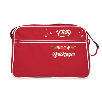 Briqueteur séduisant - Sac Retro - rouge/blanc - Devant