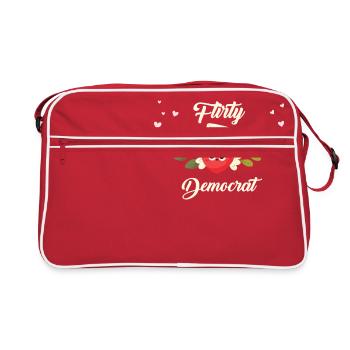 Démocrate séduisant - Sac Retro - rouge/blanc - Devant