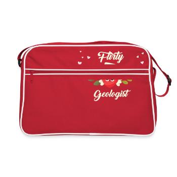 Géologue séduisant - Sac Retro - rouge/blanc - Devant
