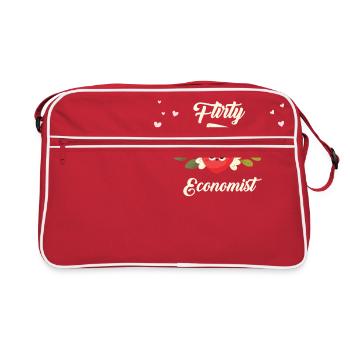 Économiste séduisant - Sac Retro - rouge/blanc - Devant
