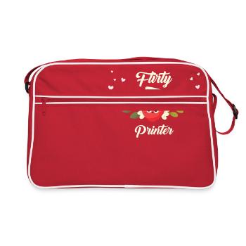 Flirty Printer - Retro Bag - red/white - Front