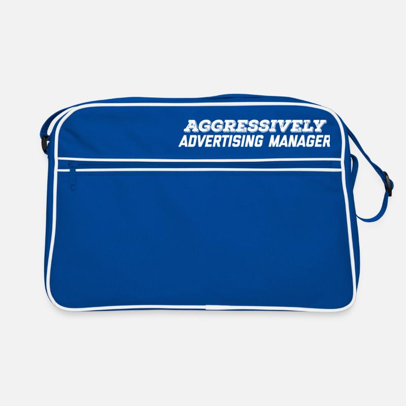 Aggressiver Werbemanager Retro Tasche