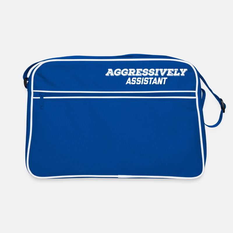 aggressiver Assistent Retro Tasche