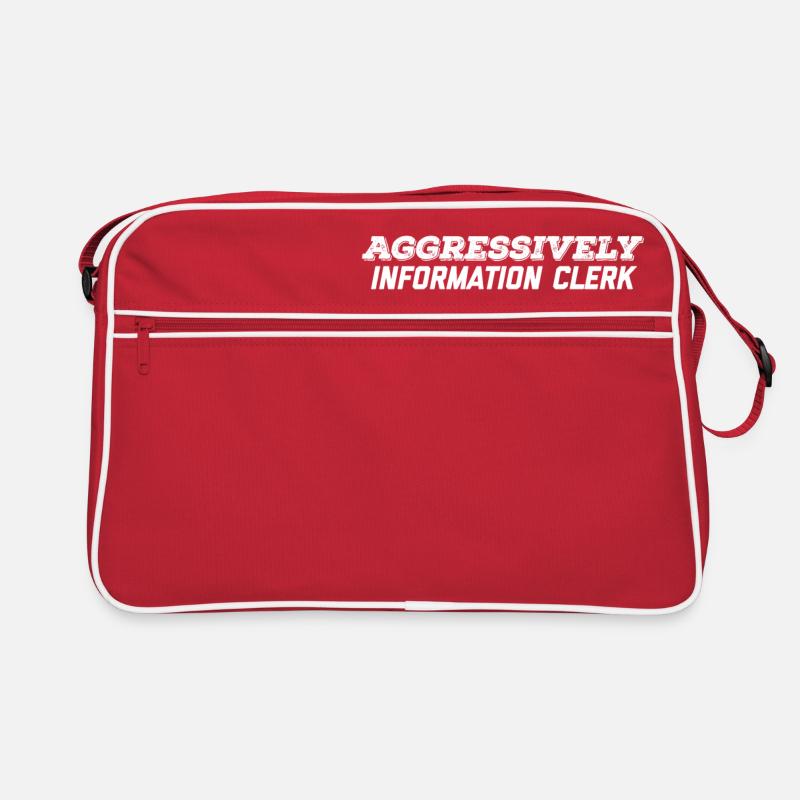 commis à l’information agressif Sac Retro