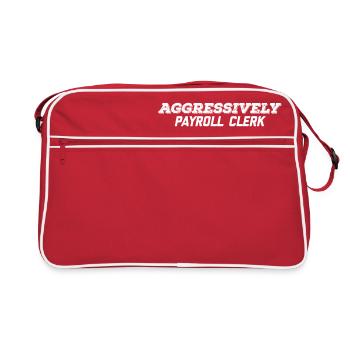 commis à la paie agressif - Sac Retro - rouge/blanc - Devant
