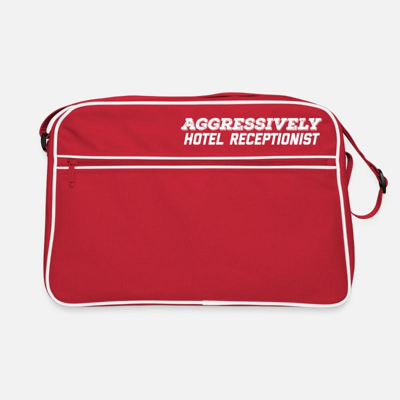 aggressively hotel receptionist Retro Bag