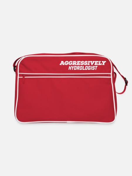 aggressively hydrologist - Retro Bag - red/white - Front