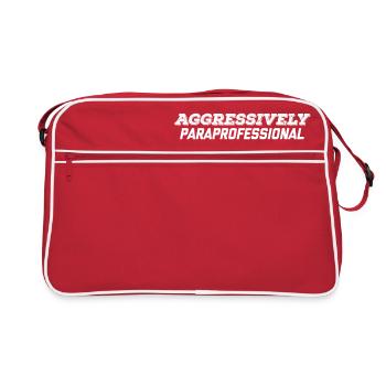 aggressively paraprofessional - Retro Bag - red/white - Front