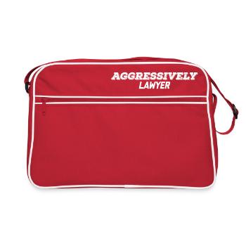 Avocat agressif - Sac Retro - rouge/blanc - Devant