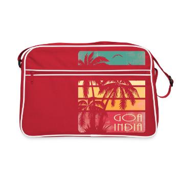 Goa India - Retro Bag - red/white - Front