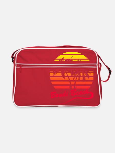 Bondi Beach - Retro Bag - red/white - Front