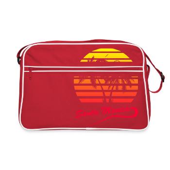 Santa Monica - Retro Tasche - Rot/Weiß - Vorne