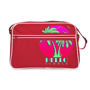 Hello Summer - Retro Bag - red/white - Front