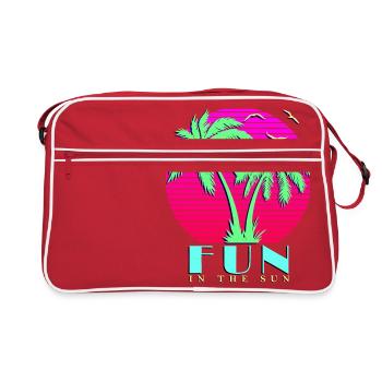 Fun In The Sun - Retro Bag - red/white - Front