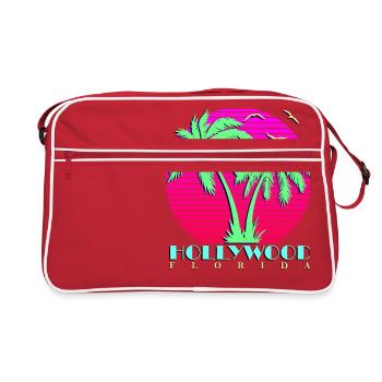 Hollywood Florida - Retro Bag - red/white - Front