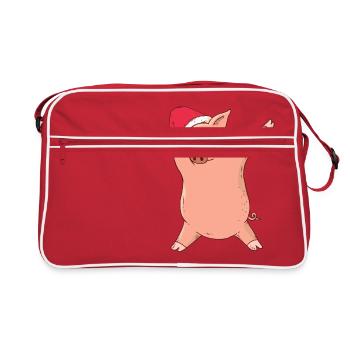 Noël de porc Dab - Sac Retro - rouge/blanc - Devant