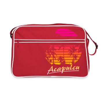 Acapulcu - Sac Retro - rouge/blanc - Devant