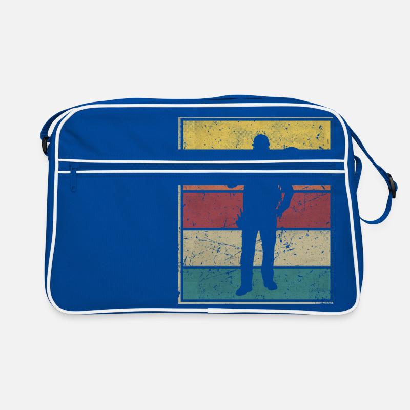Construction Worker Shovel Retro Bag