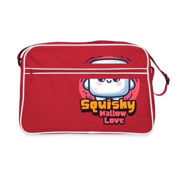 Guimauve sucrée Squishy Mallow Love - Sac Retro - rouge/blanc - Devant