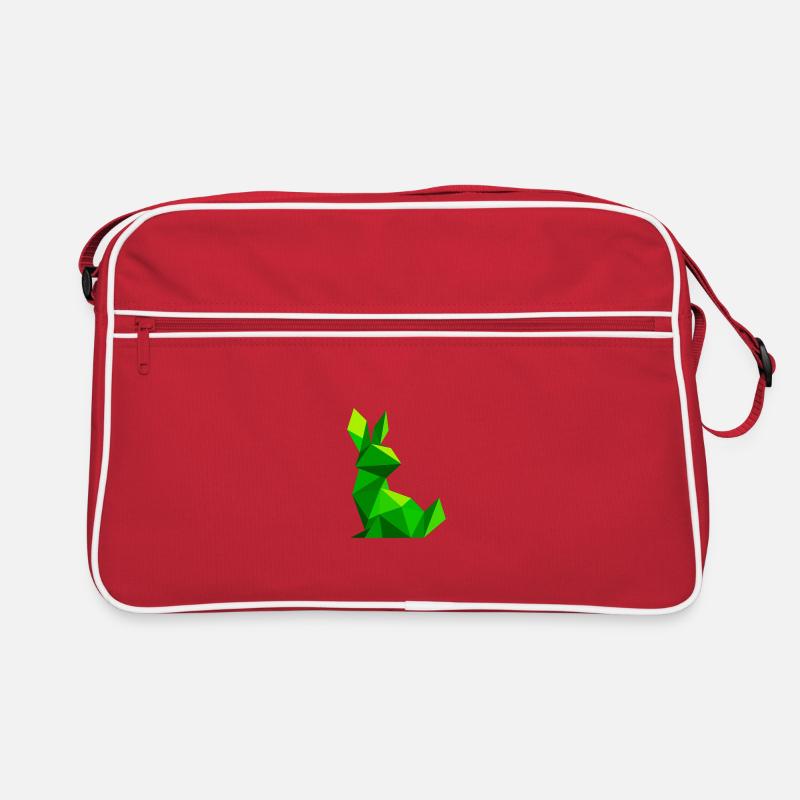 Lowpoly Rabbit Retro Bag