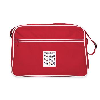 ADHD Monsters You Don’t Hear About - Retro Bag - red/white - Front